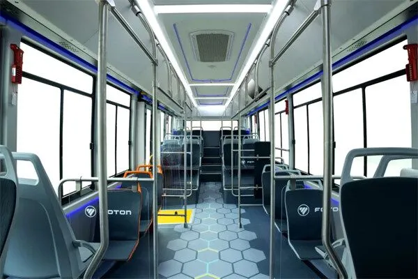 Foton Auv Bj6129 Electric Bus Citywalk CATL for Ethiopia
